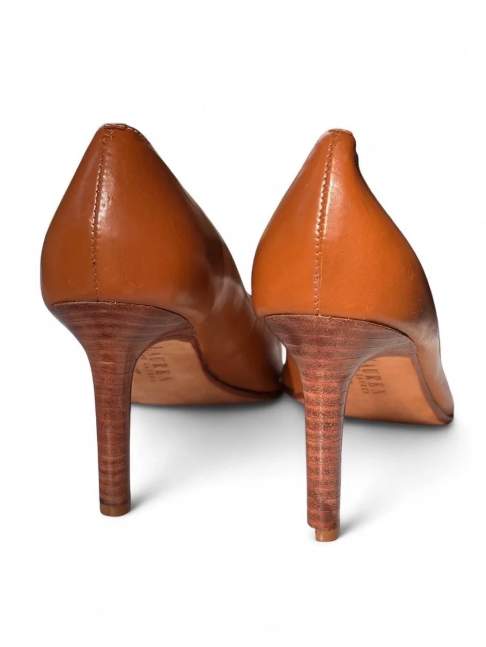 Ralph Lauren Pointed Toe Cutout Flats - Brown
